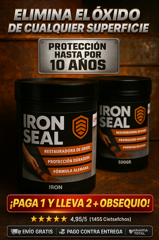 🧲 Elimina el Óxido en Segundos con IRON SEAL™ 🛠️ Protección Total para Tus Herramientas y Superficies Metálicas. + ENVIO GRATIS